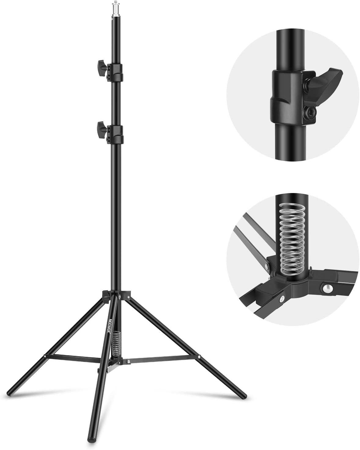 Pie de flash Neewer St-200cm Para Fotografía Negro