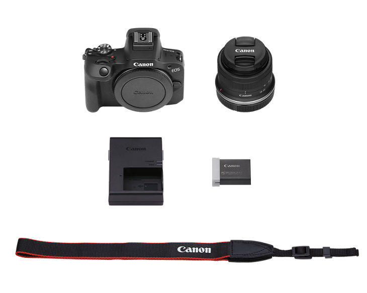 Cámara Canon Mirrorless EOS R100 + Lente RF-S 18-45mm f/4.5-6.3 IS STM