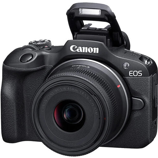 Cámara Canon Mirrorless EOS R100 + Lente RF-S 18-45mm f/4.5-6.3 IS STM