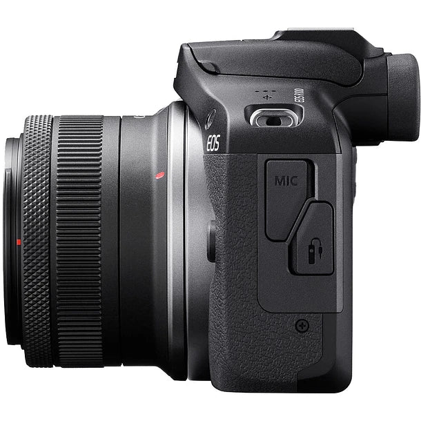 Cámara Canon Mirrorless EOS R100 + Lente RF-S 18-45mm f/4.5-6.3 IS STM