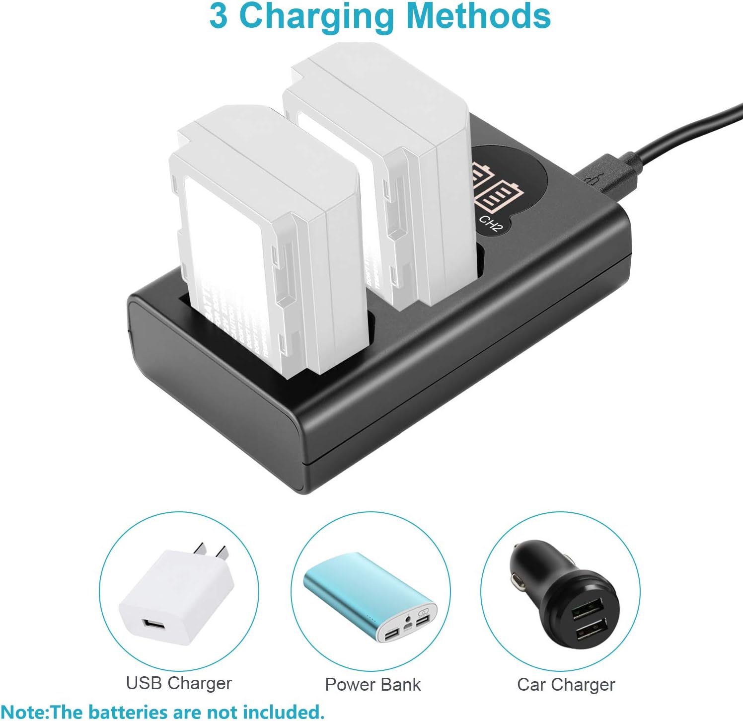 Cargador Dual USB Neewer para Baterías NP-FZ100