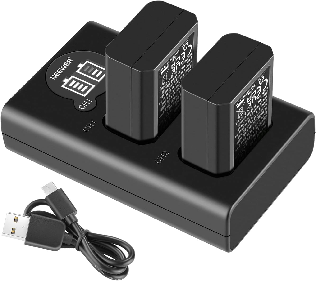 Kit Cargador Dual y Baterías Neewer NP-FW50 1100mAh Sony