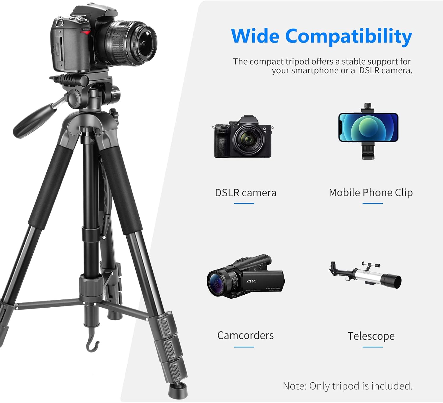 Trípode Monopod Neewer 177 cm Aleación Aluminio para Cámaras