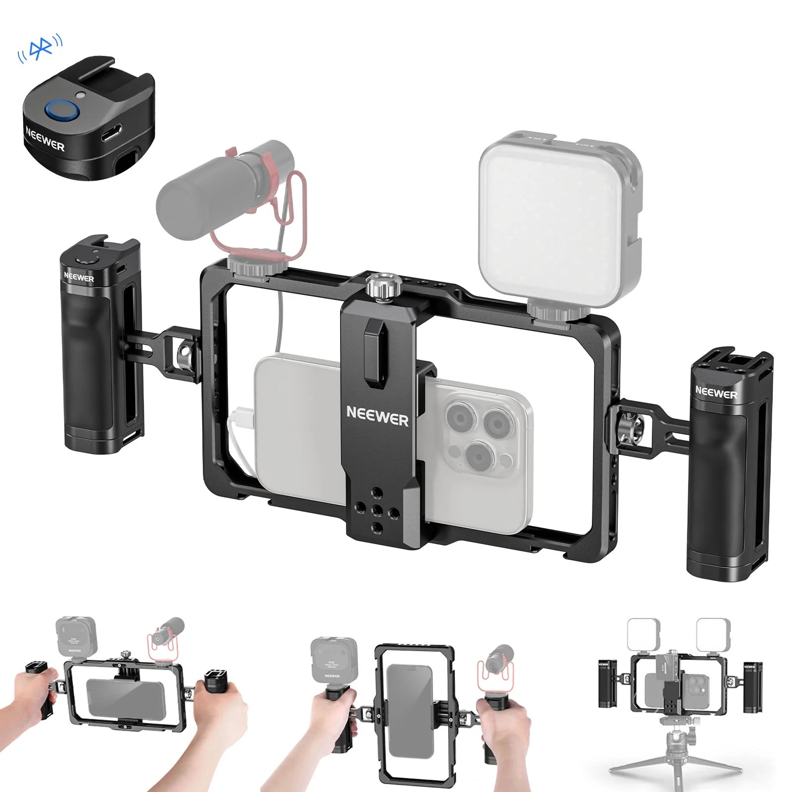 Soporte universal con jaula para teléfono Neewer PA009E