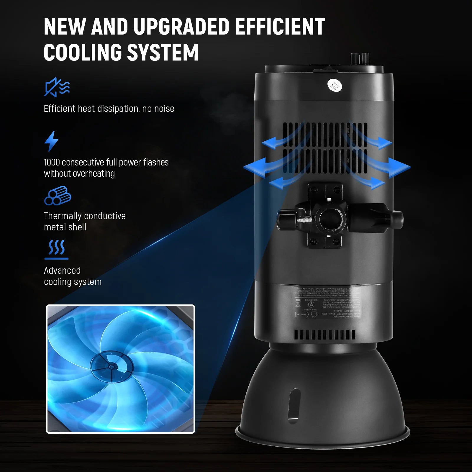 Kit de flash monolight de estudio Neewer S102-400W