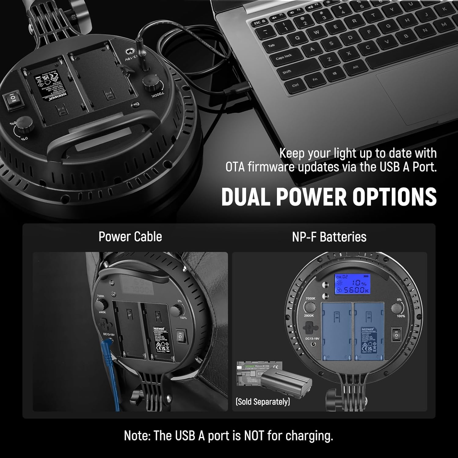 Kit de Luz Led Neewer NW48 II de 48 W con Control Remoto