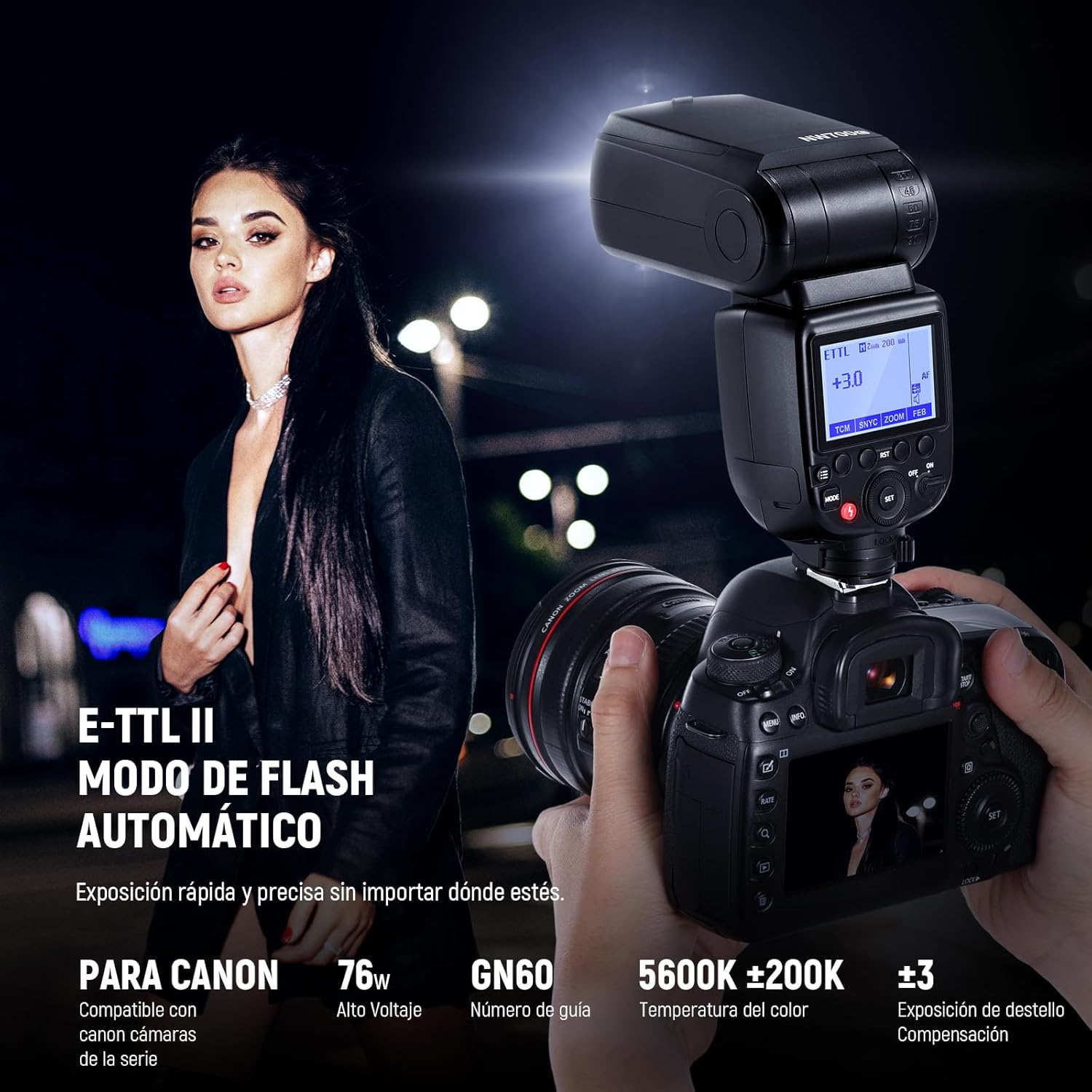 Flash Speedlite TTL Neewer NW700-C para Canon