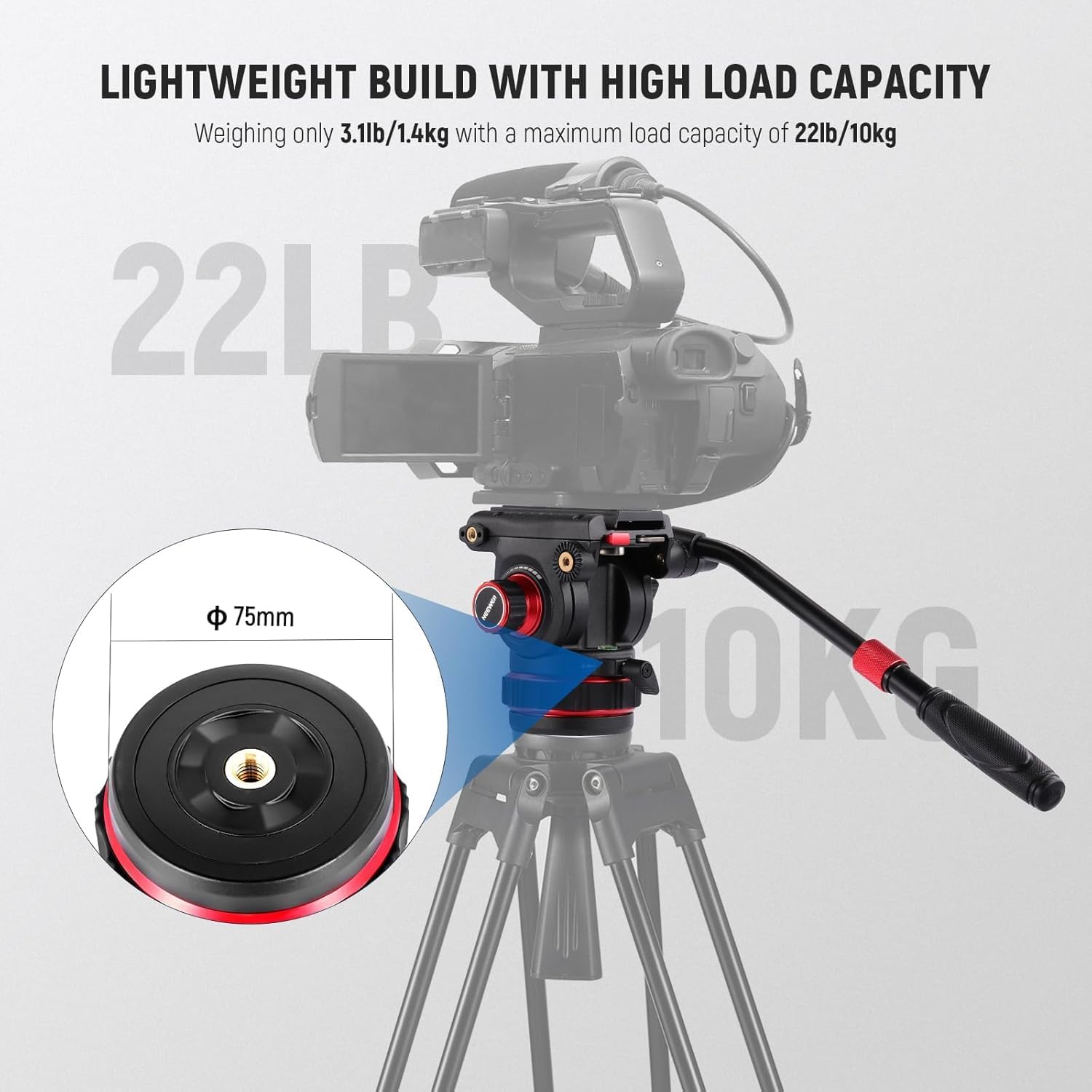 Cabezal Fluido para Trípode de Video Neewer GM006