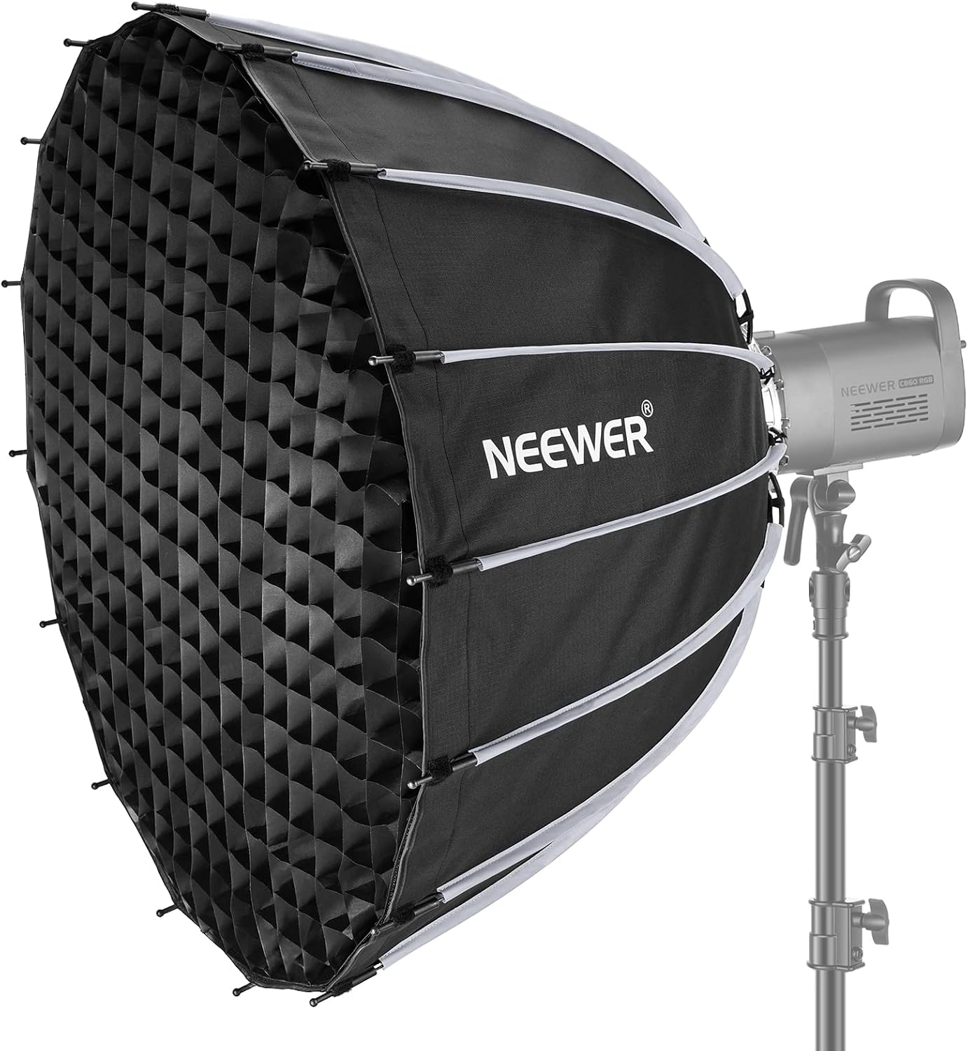 Softbox Parabólico Neewer de 85 cm con Grid y Montura Bowens