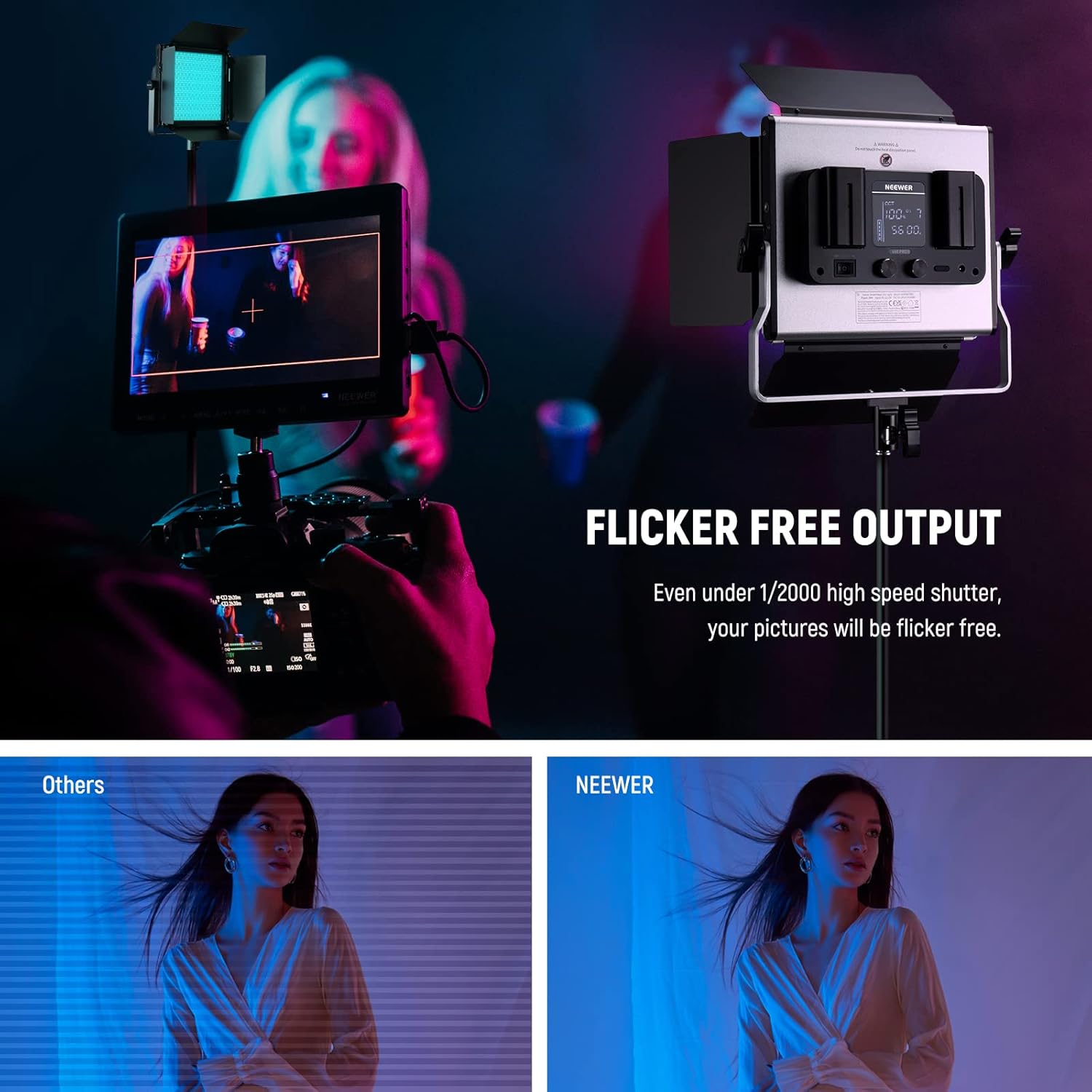 Kit LED Neewer 660 PRO II RGB con App y Soportes