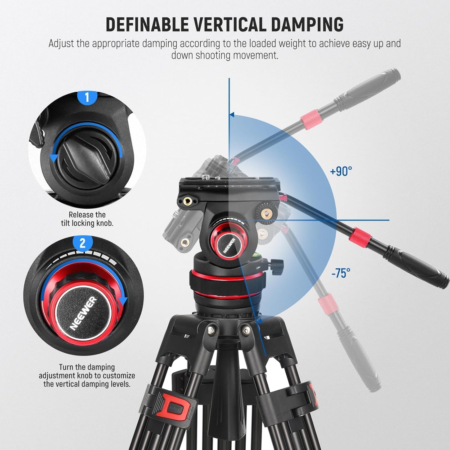 Cabezal Fluido para Trípode de Video Neewer GM006