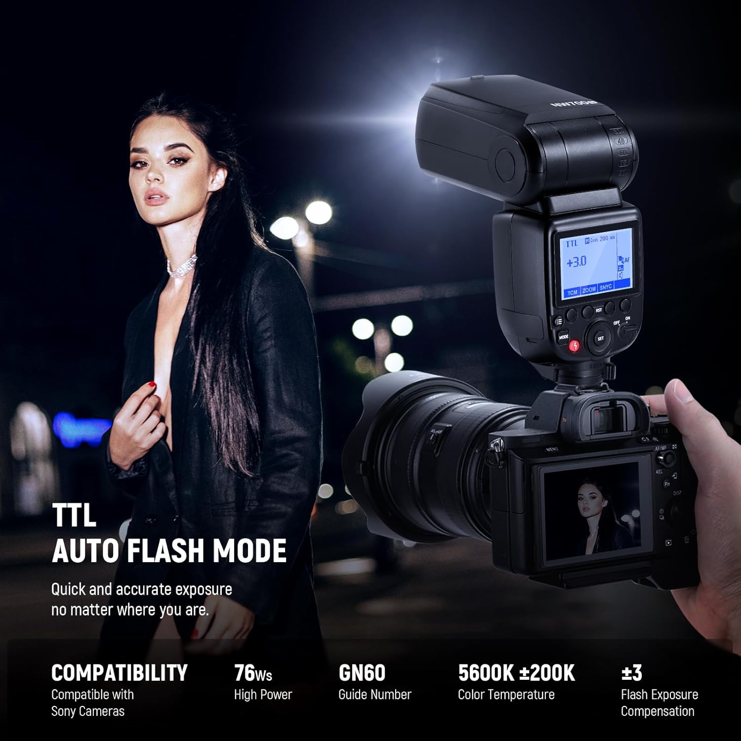 Flash Speedlite Neewer NW700-S TTL para Sony