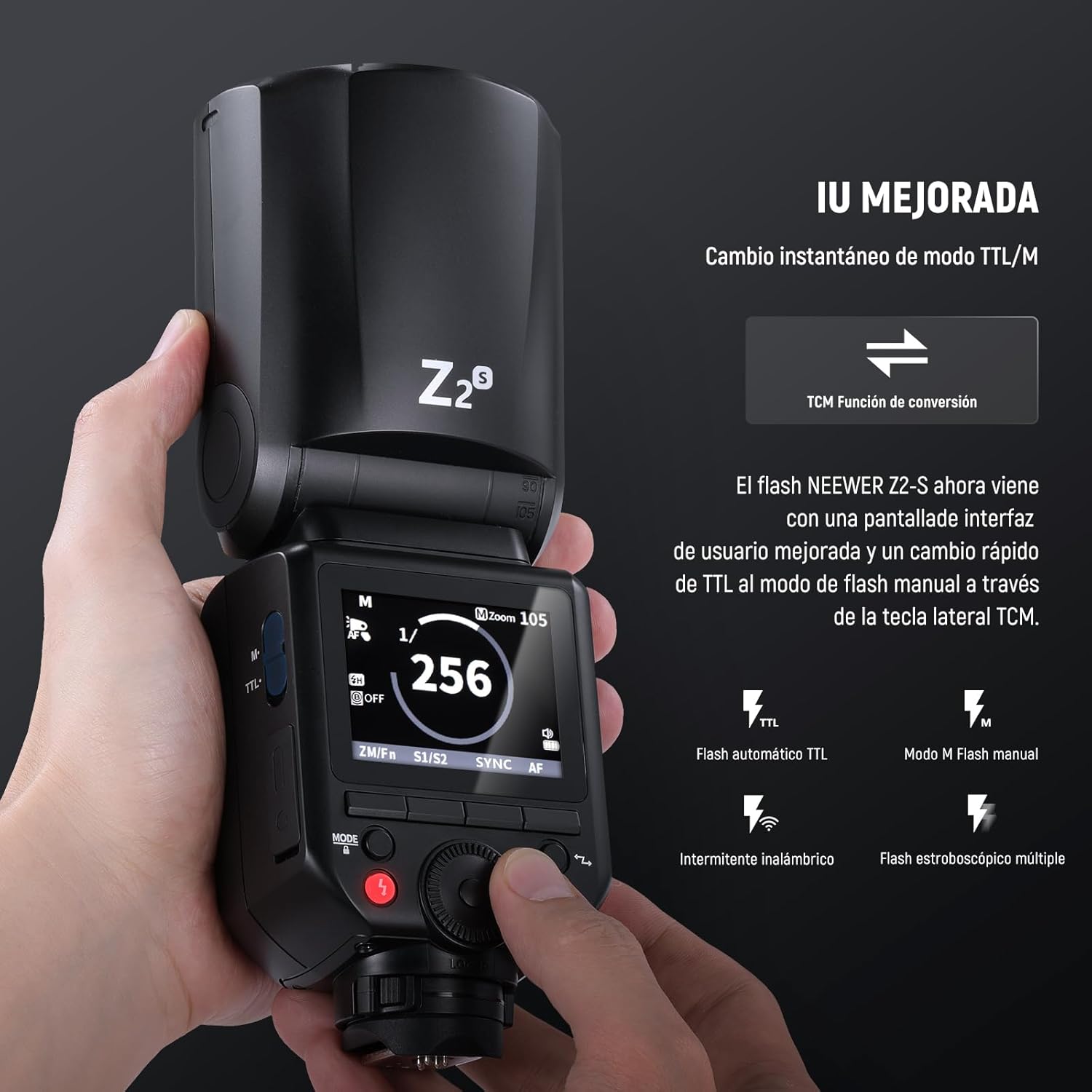 Flash Speedlite Neewer Z2-S TTL Cabeza Redonda Sony