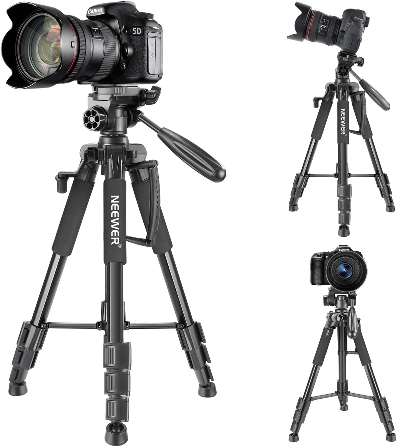 Trípode Aluminio Neewer SAB234 142 cm con Cabezal Panorámico