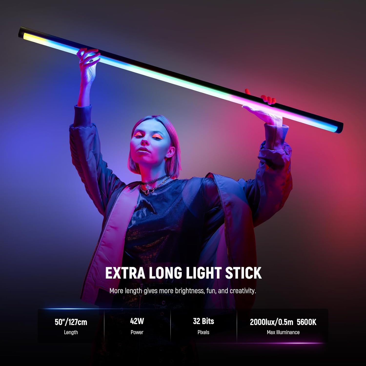 Tubo de Luz RGB Neewer TL120C 120 cm con Control App