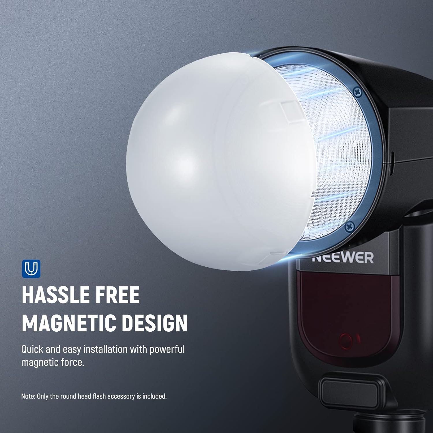Difusor Magnético Neewer M12 para Flash Speedlite