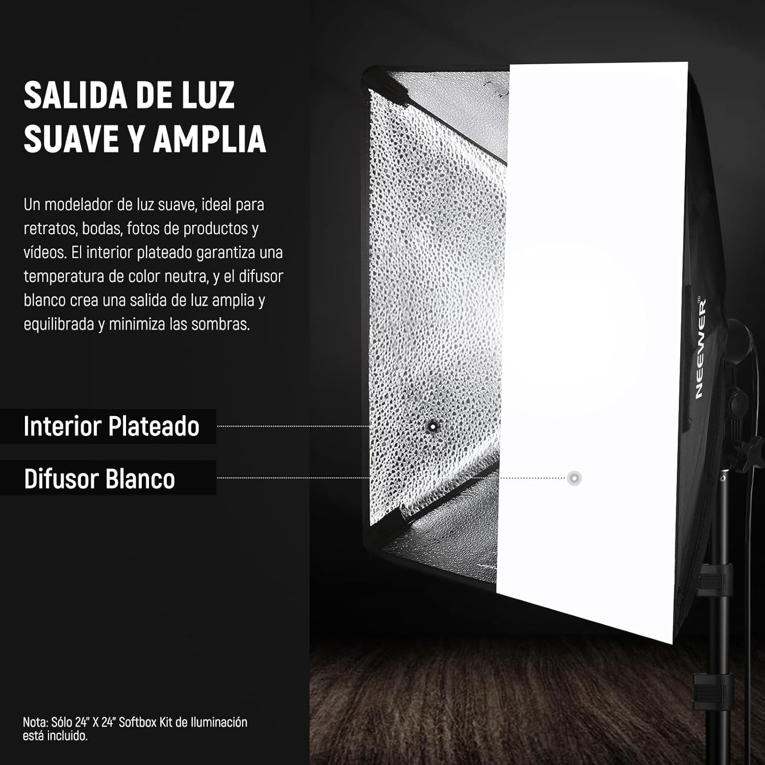 Kit Softbox LED Neewer NK300 5700K