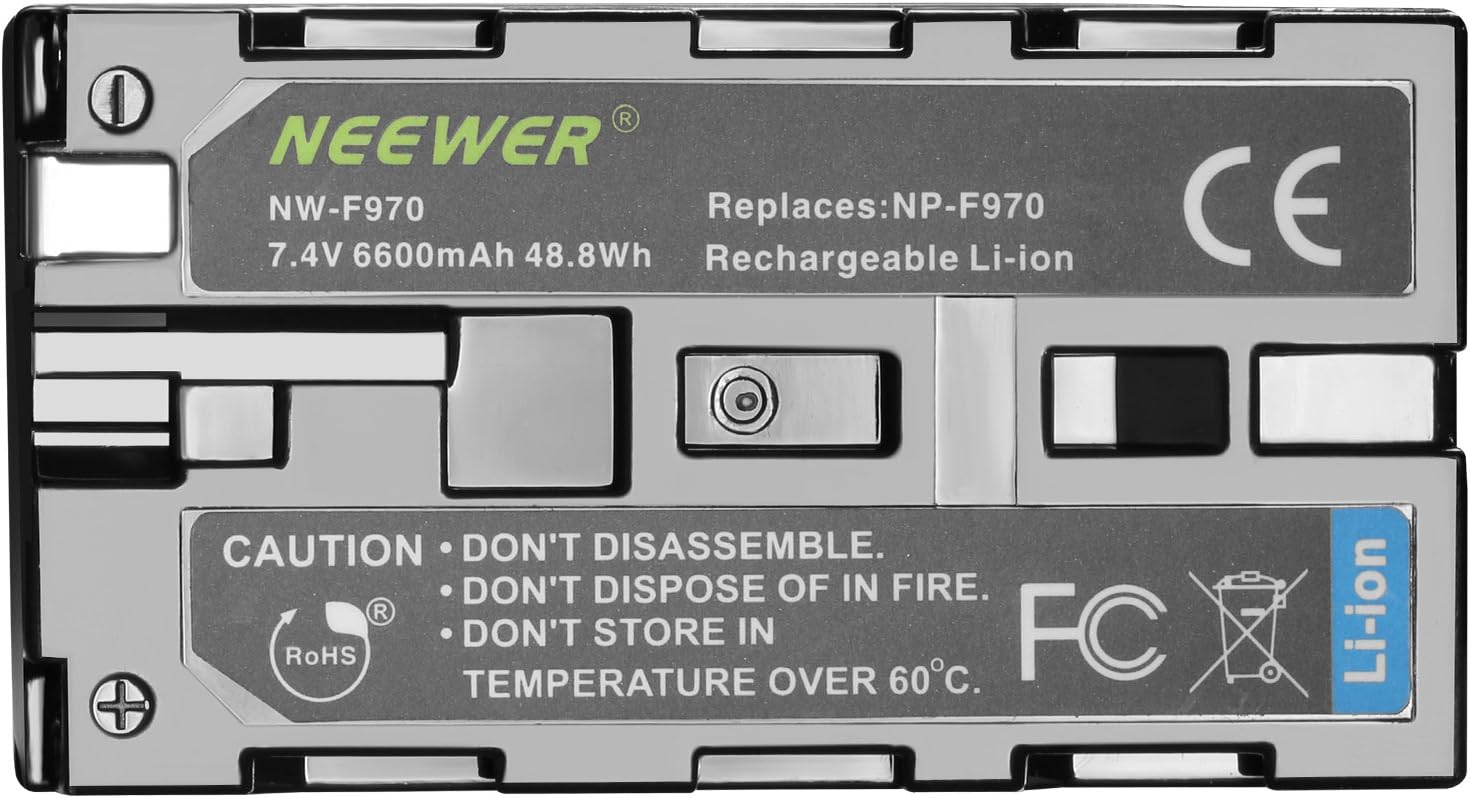 Batería Neewer NP-F970 6600mAh para Sony