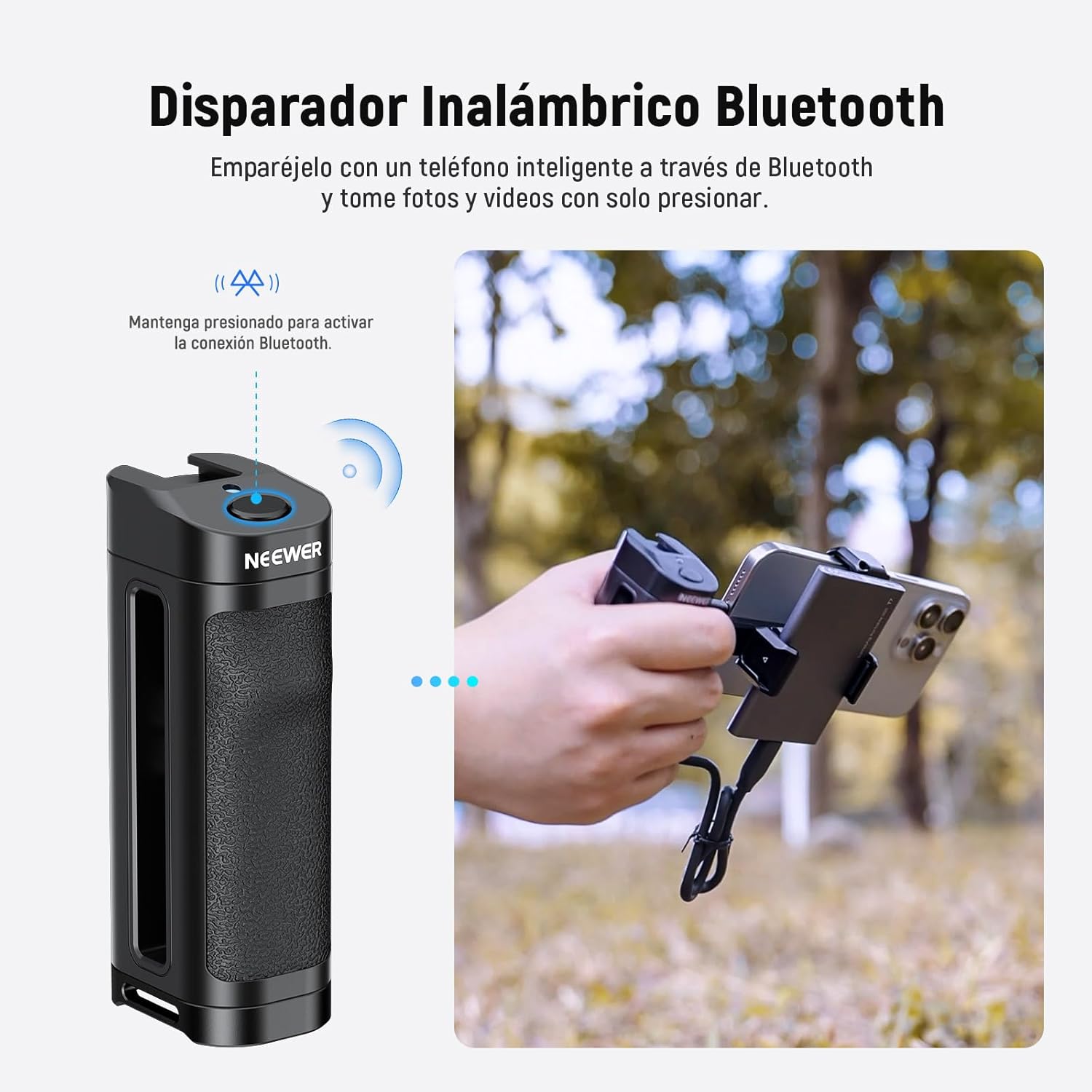 Mango Bluetooth Neewer PA028E con Soporte y Monturas