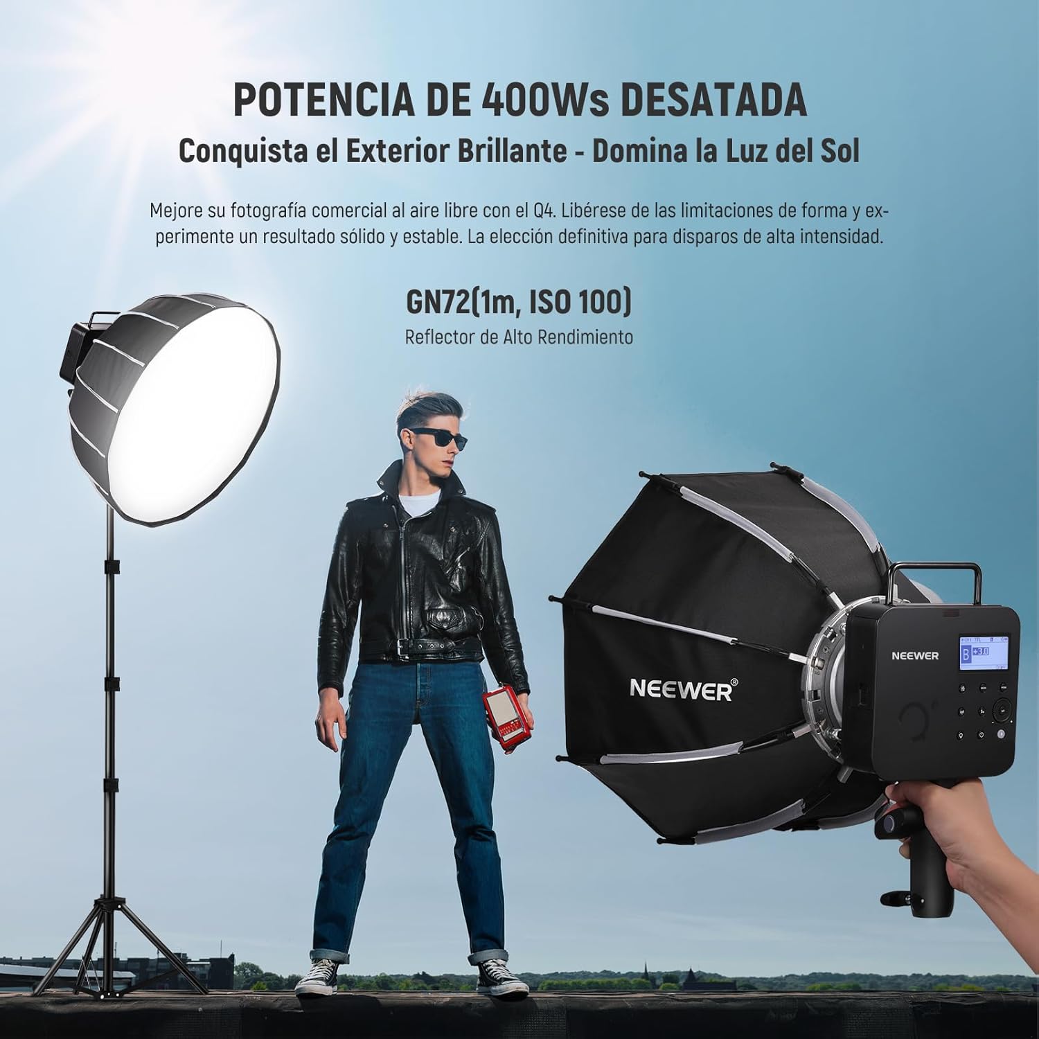 Flash Neewer Q4 400Ws 2,4G TTL
