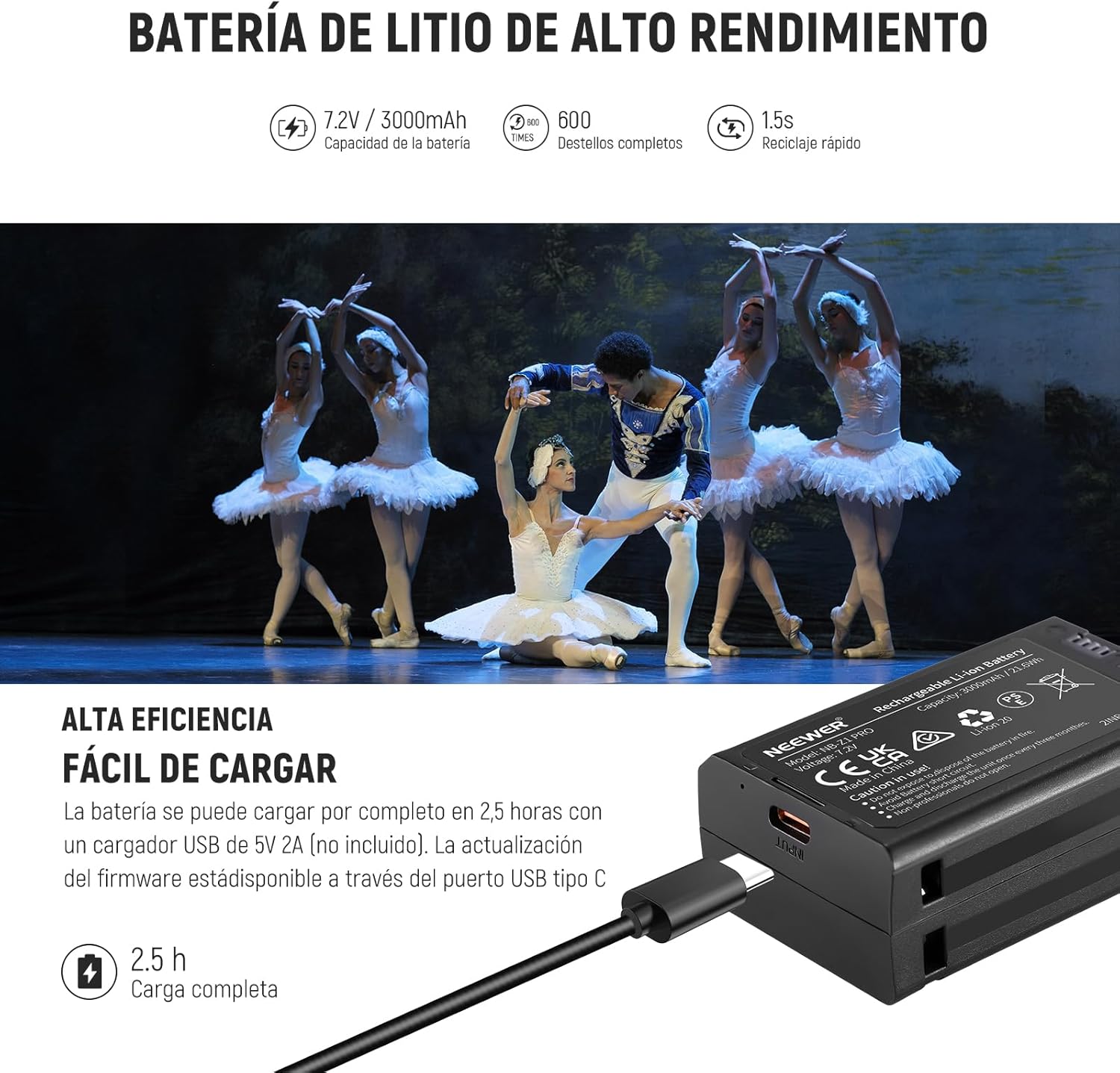 Flash Speedlite Neewer Z2-C TTL Cabezal Redondo para Canon
