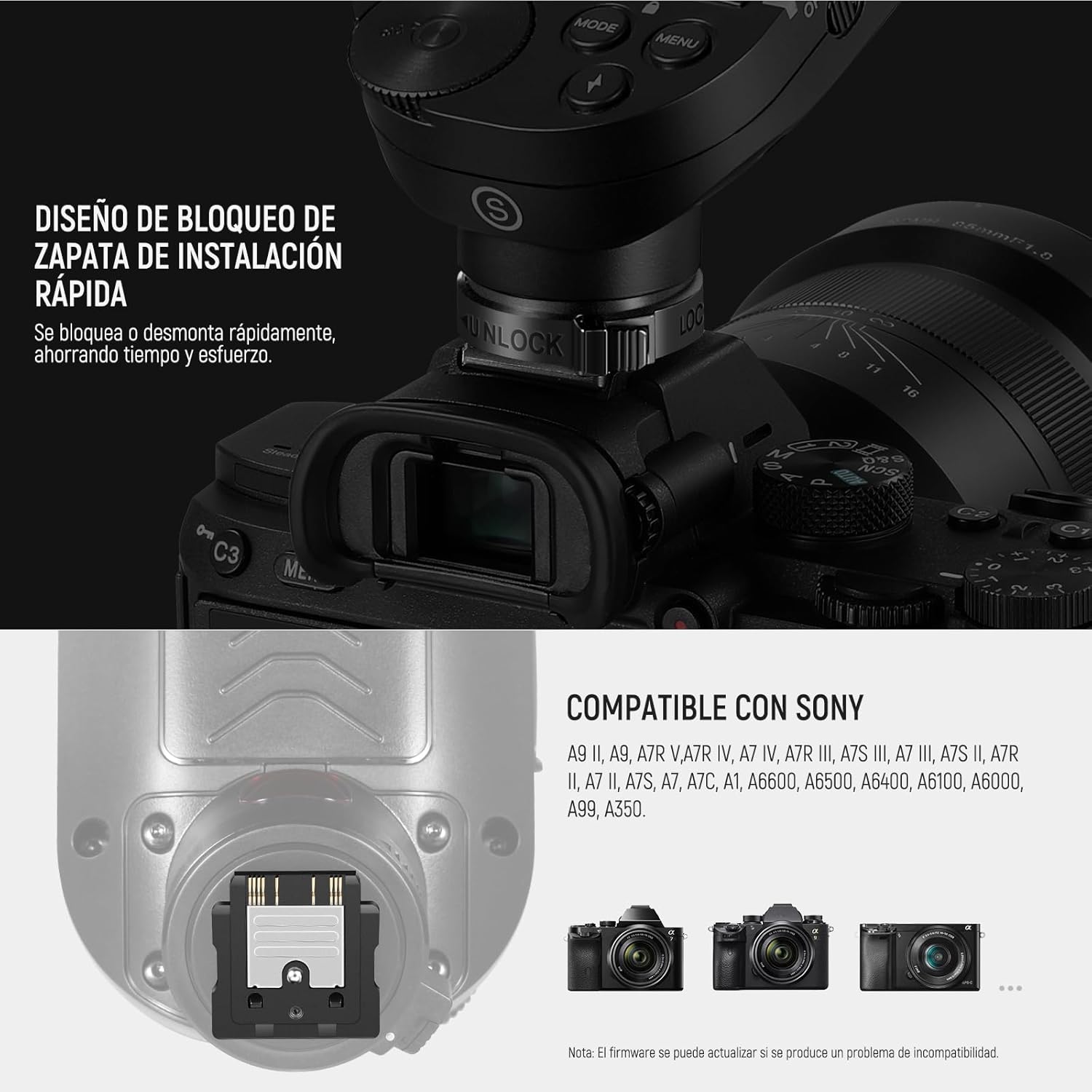 Trigger TTL Neewer QPRO-S para Flash Inalámbrico Sony