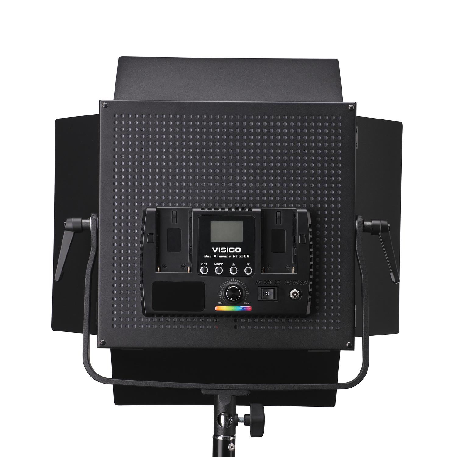 Panel Led Visico FT-650R RGB y Bicolor - Con fuente de poder