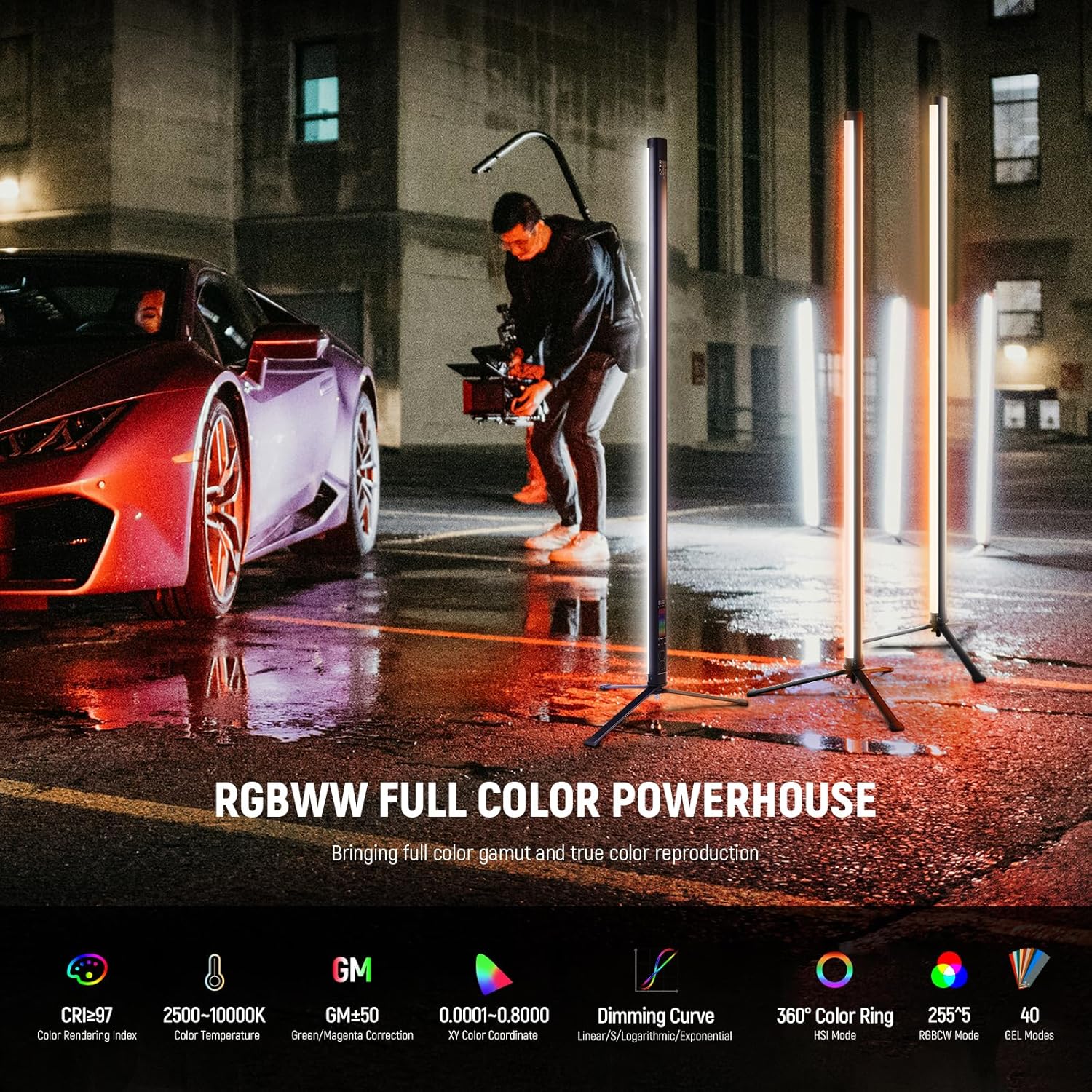 Tubo de Luz RGB Neewer TL120C 120 cm con Control App