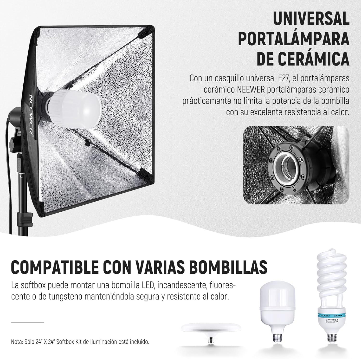 Kit Softbox LED Neewer NK300 5700K