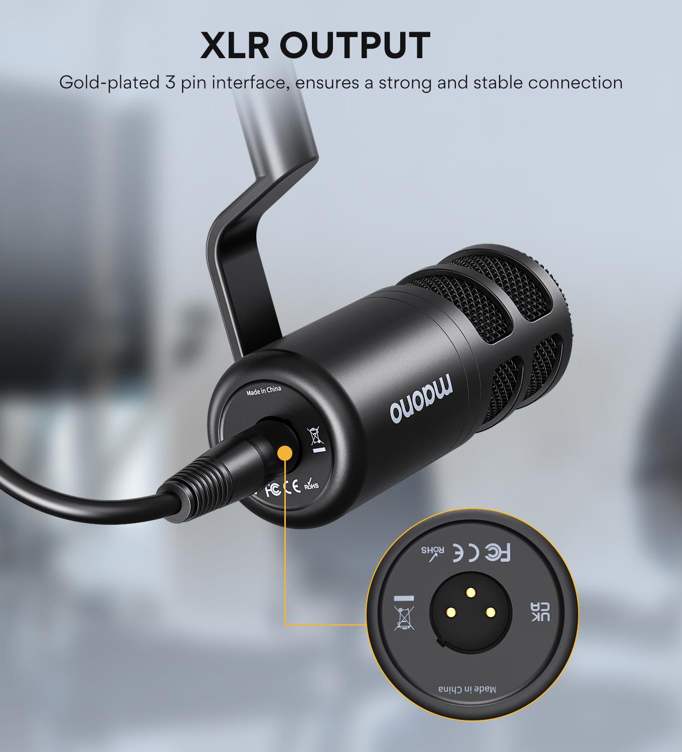 Micrófono Dinámico Maono PD100 XLR