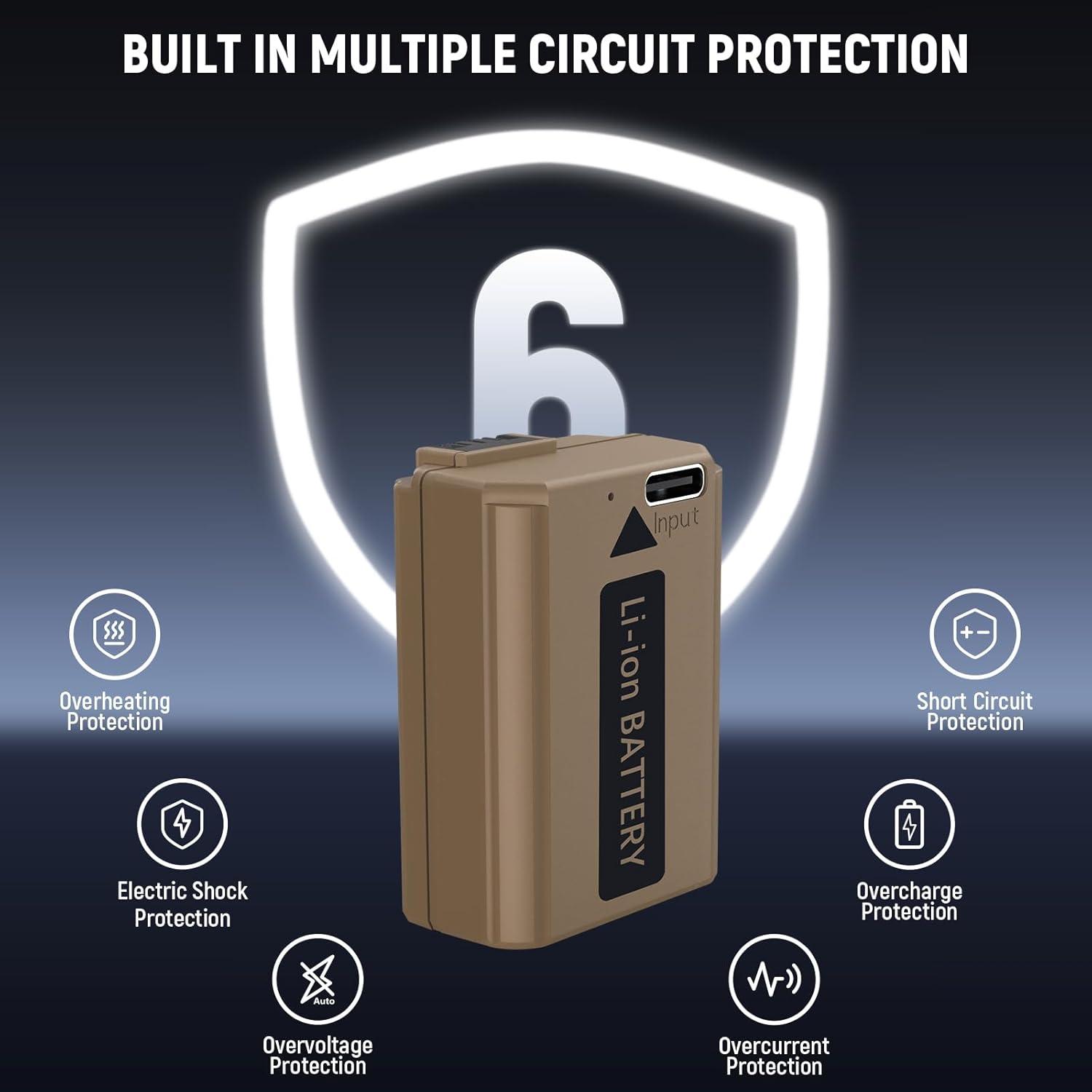 Batería Neewer TNP-FW50 1030mAh con Puerto USB-C