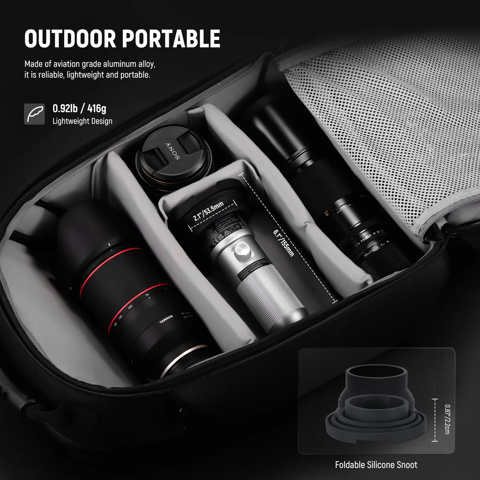 Luz Led Portatil Neewer Basics FL10 para Fotografía