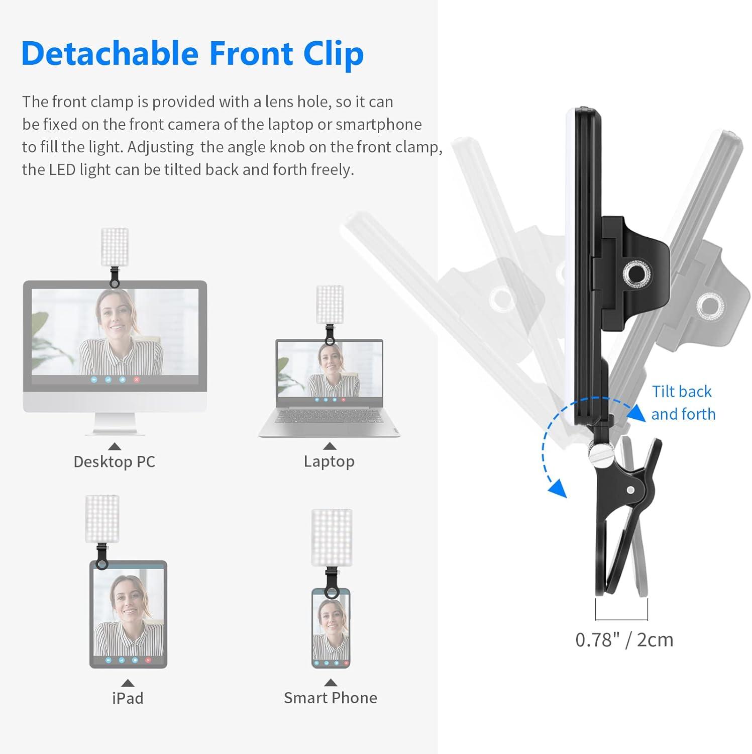Luz LED Neewer NL-60AI con Clip para Videollamadas