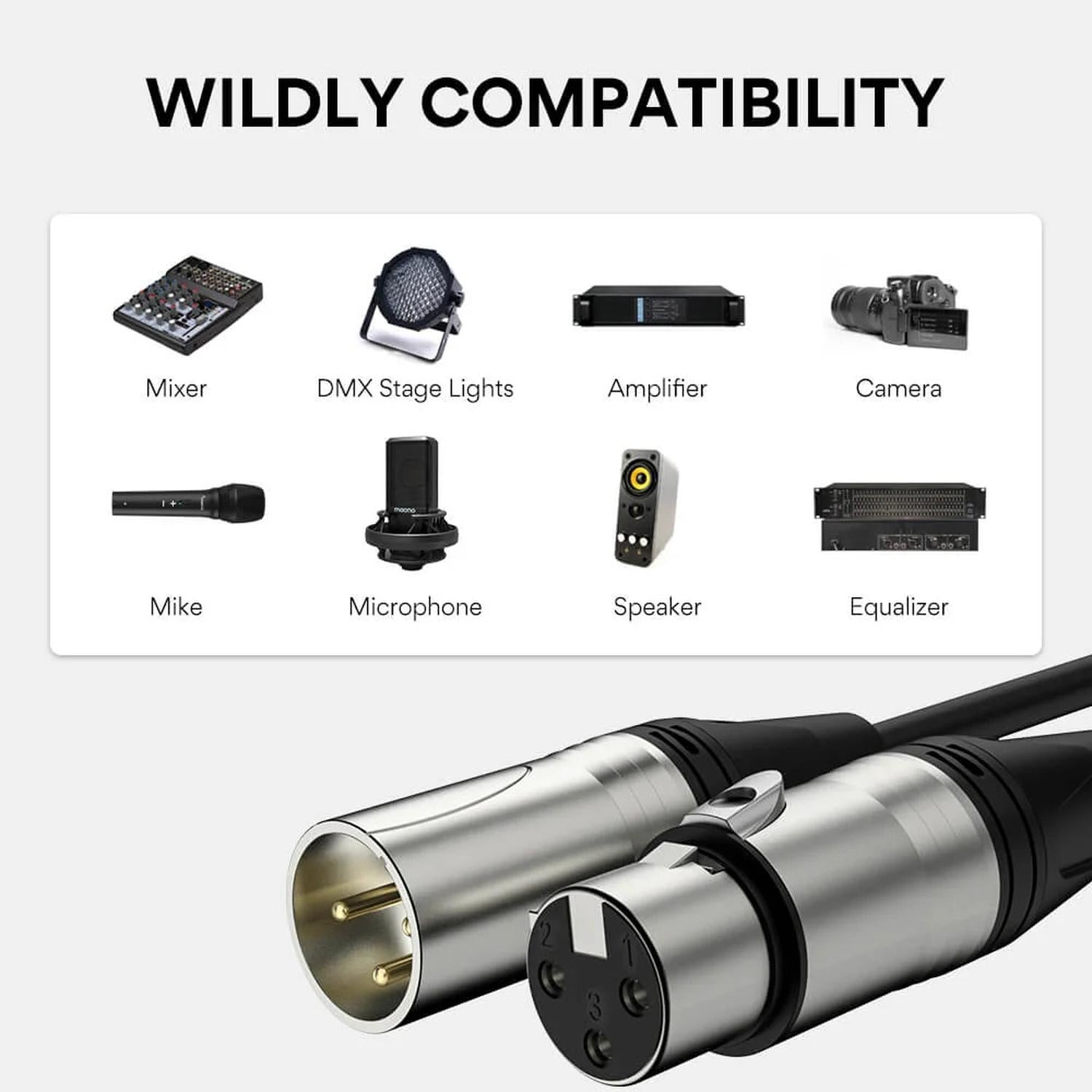 Cable XLR Maono 1.8 metros