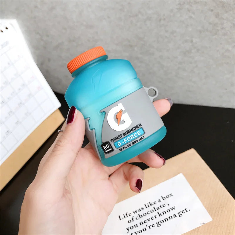 For Airpods 4 Case 3D Snacks Sugar Drinks Creative Earphone Case for Airpods Pro 1 2 3 Cartoon Silicone Cover for Airpods Pro 3