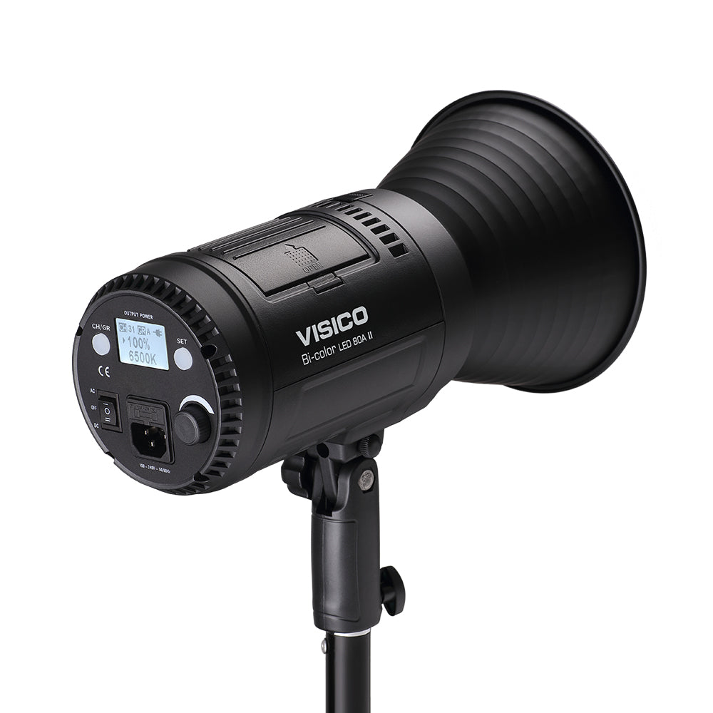 Kit de 2 Cañón Led Visico Led-80A II Montura Bowens