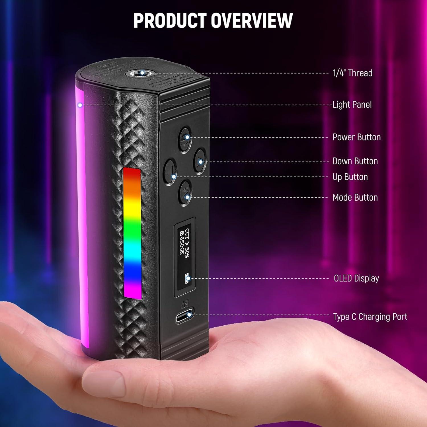 Barra RGB Magnética Neewer TL97C Portátil con Control App