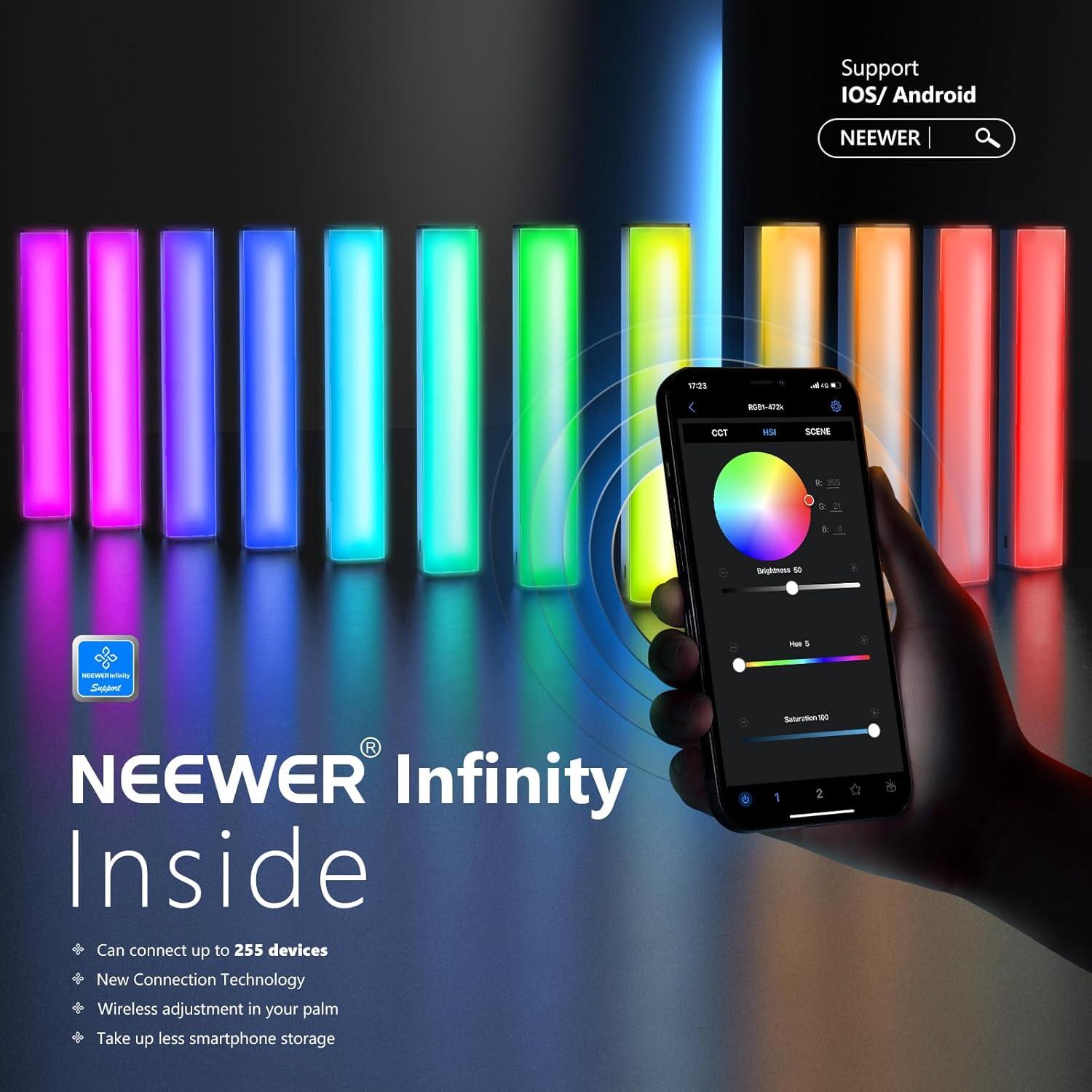 Barra LED RGB Neewer RGB1 Magnética y Portátil