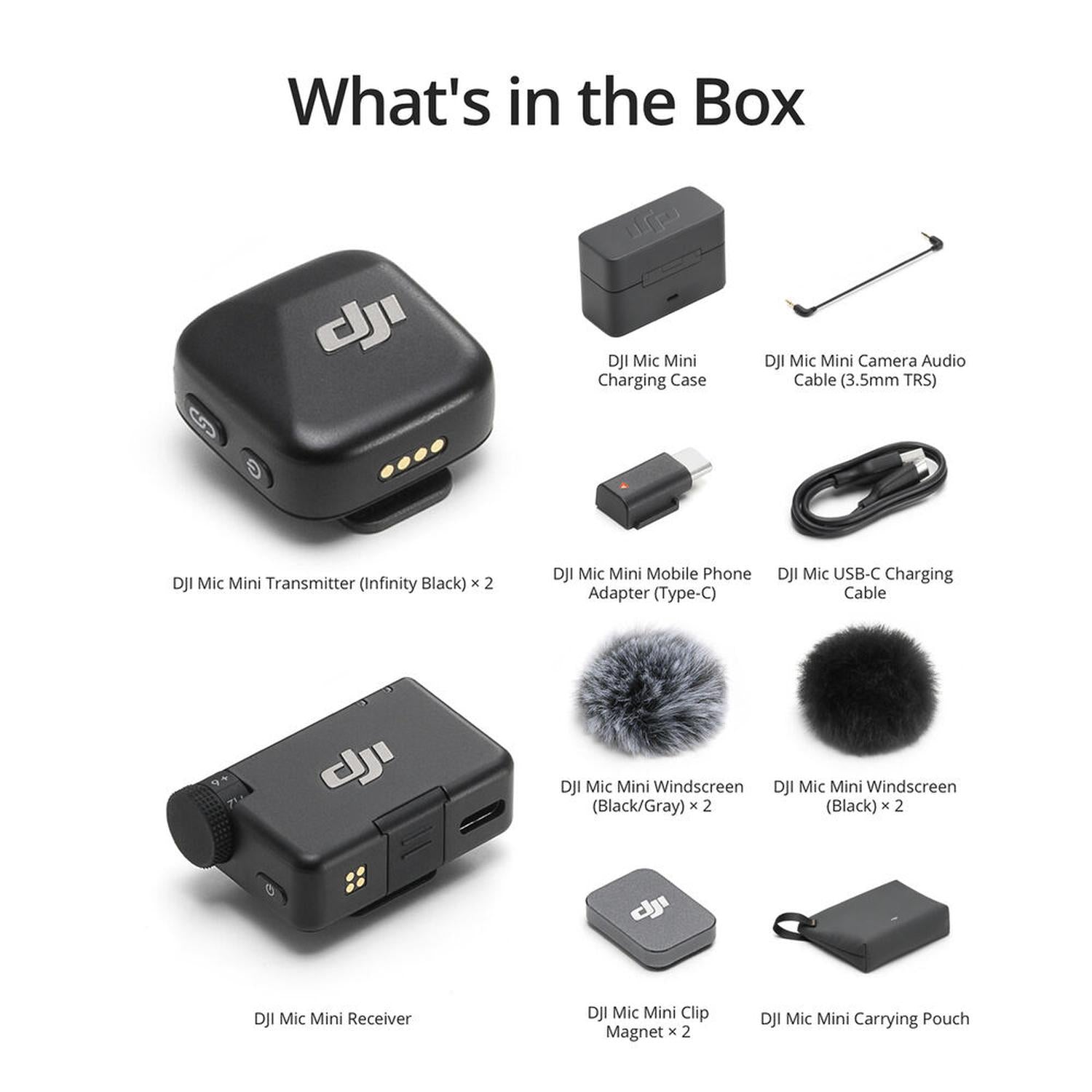 Micrófono inalámbrico lavalier DJI Mic Mini doble