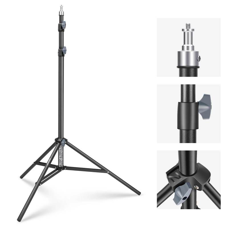 Pie de flash Neewer St-200cm Para Fotografía Negro